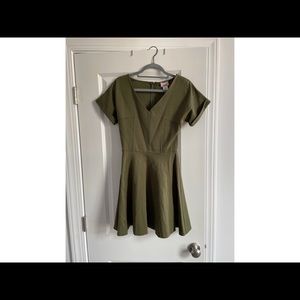 Olive green, love…ady dress. Size small.